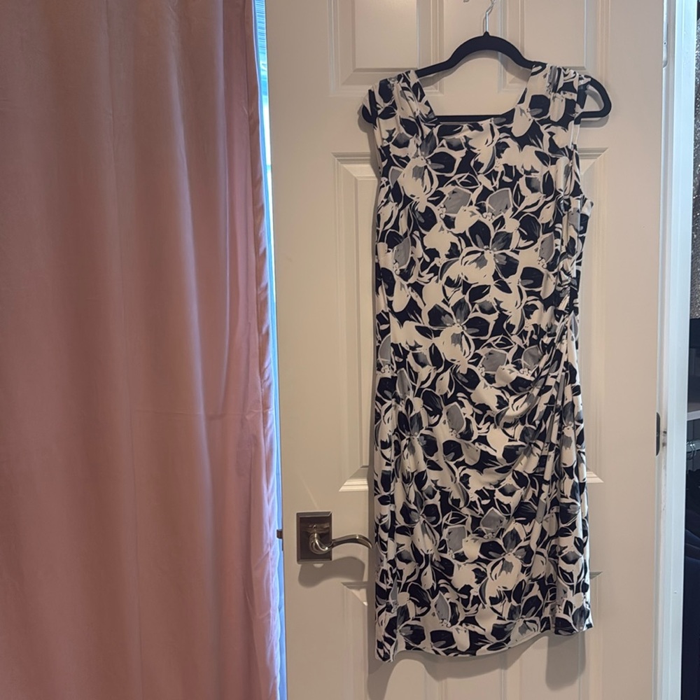 Ralph Lauren black & white floral dress